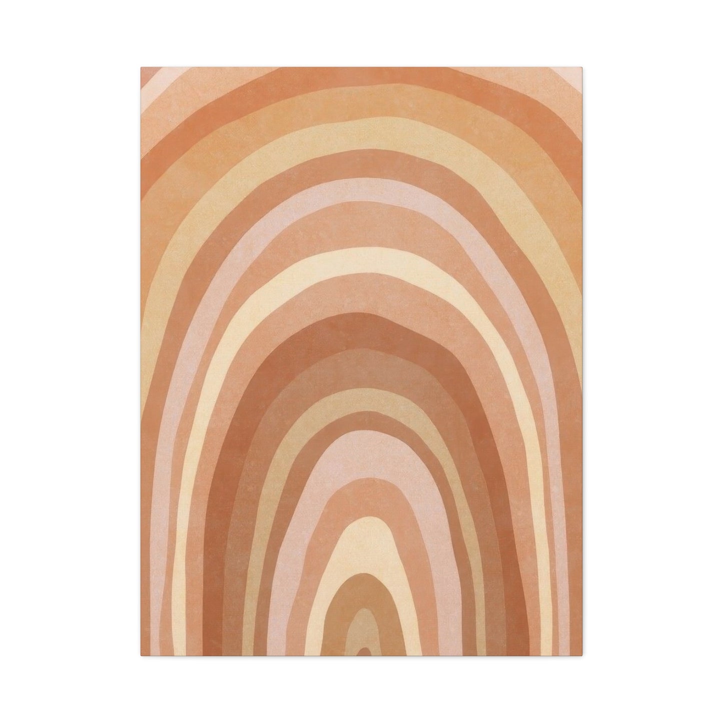 Warm Concentrix Curves Earth Tones Wall Art & Canvas Prints