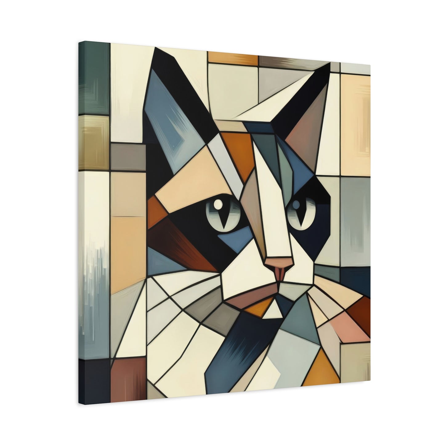 Cat Portrait Cubism Wall Art & Canvas Prints
