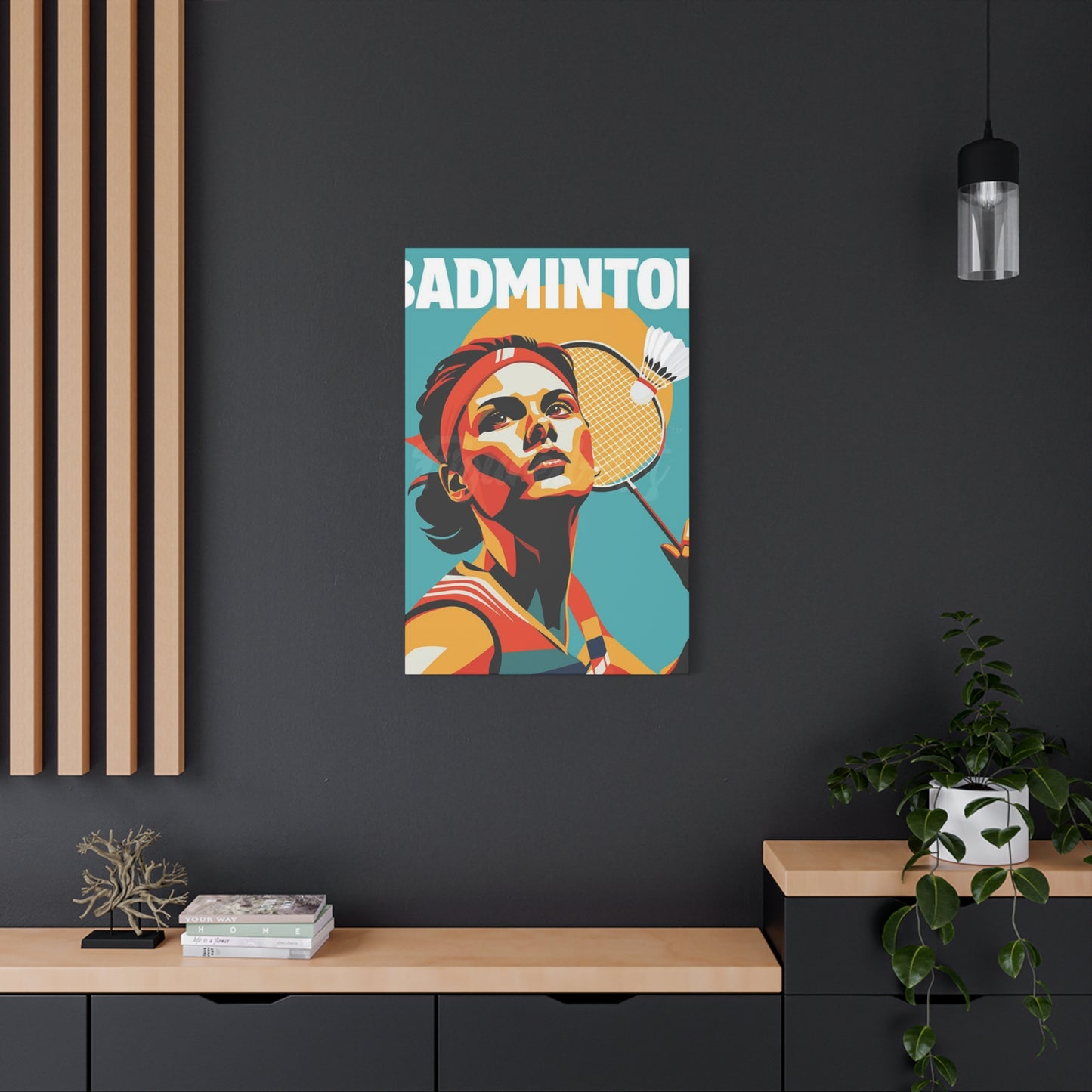 Abstract Badminton Poster Wall Art & Canvas Prints