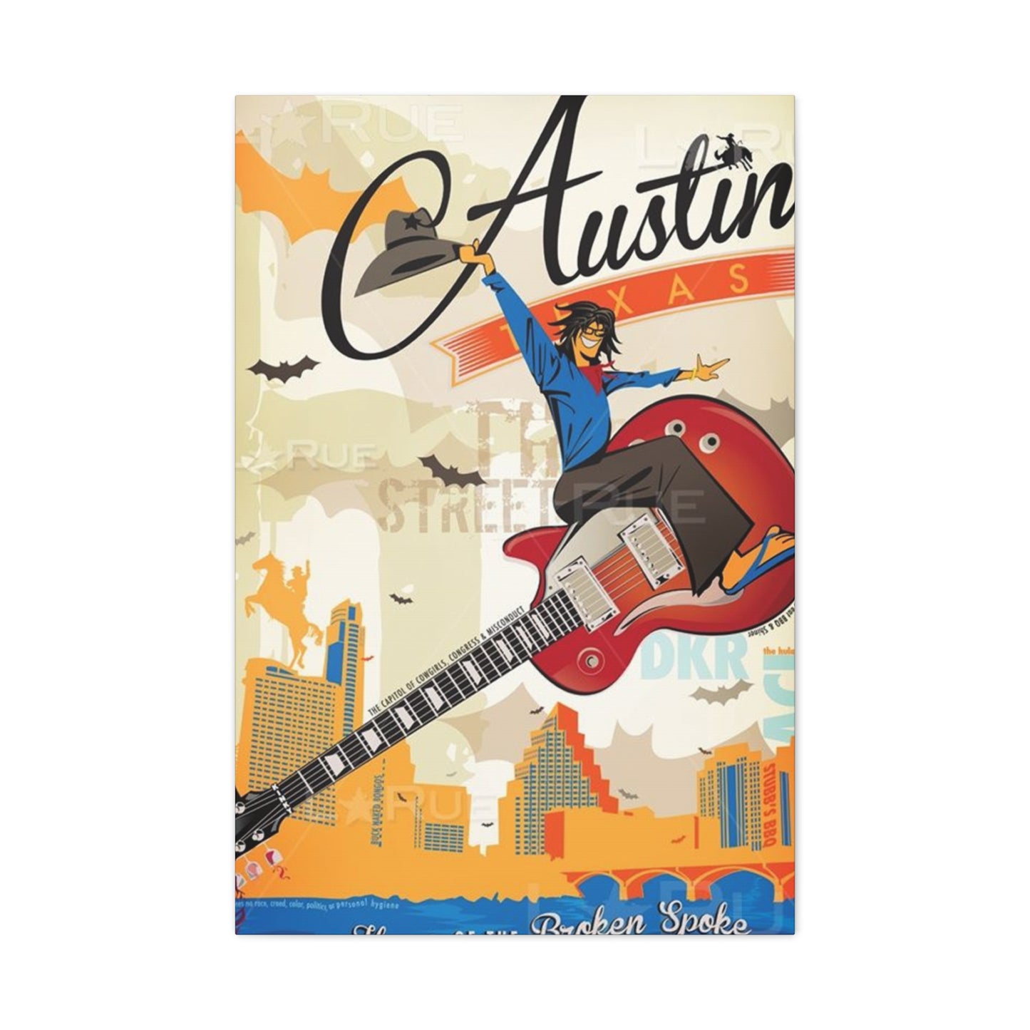 Austin Texas Poster Wall Art & Canvas Prints