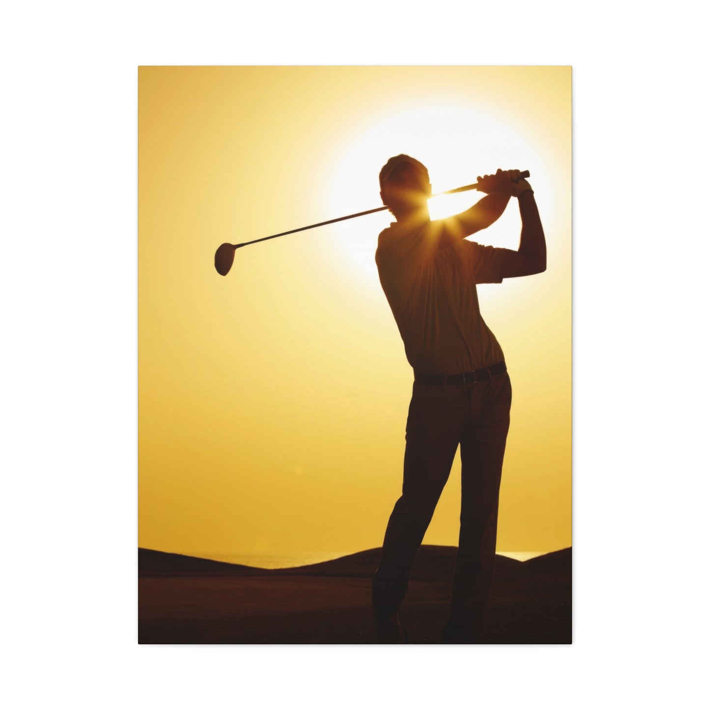 Golf Shot Low Yellow Wall Art & Canvas Prints