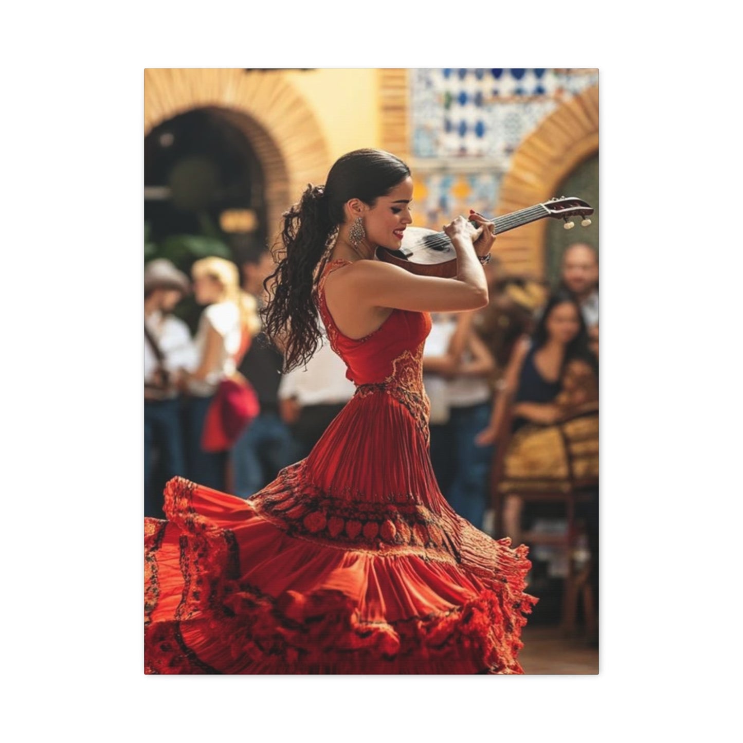 Spain Traditional Dance Wear Wall Art & Canvas Prints