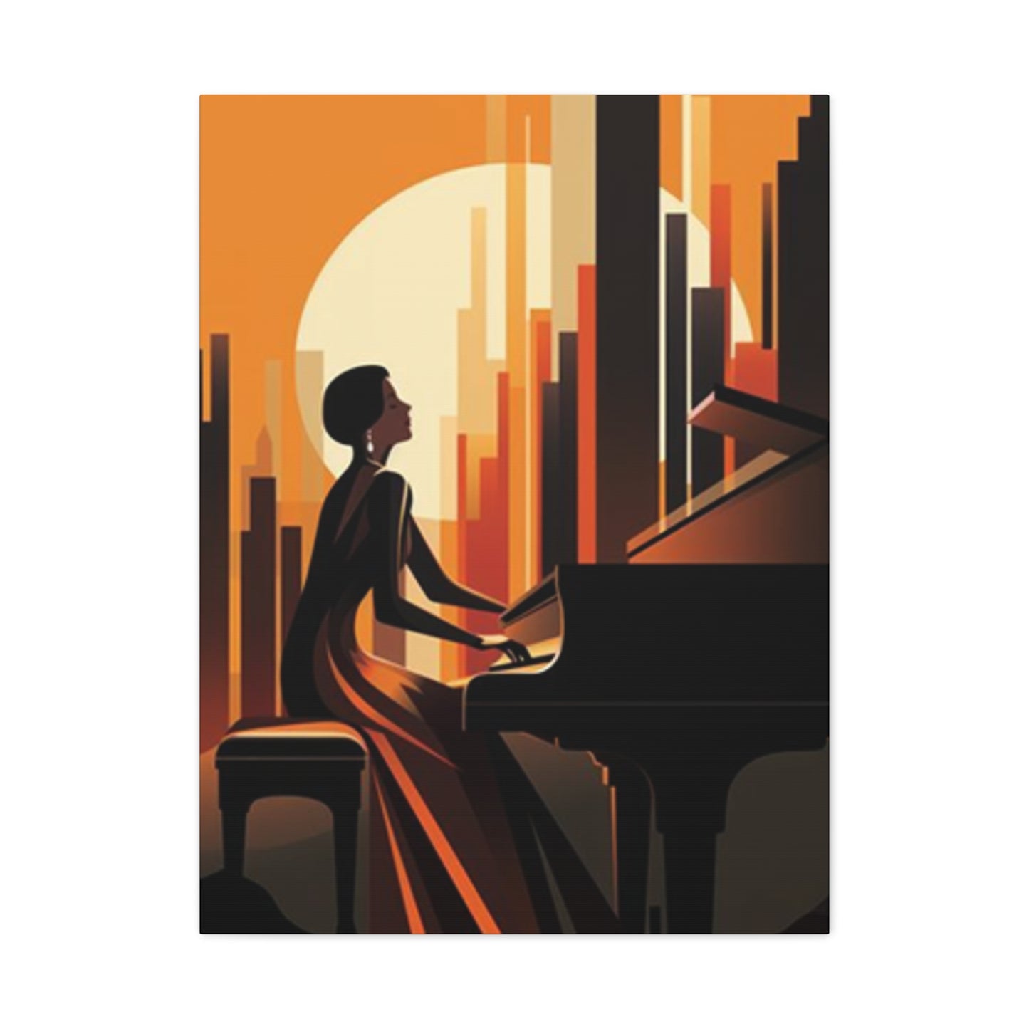 Women Playing Piano Wall Art & Canvas Prints