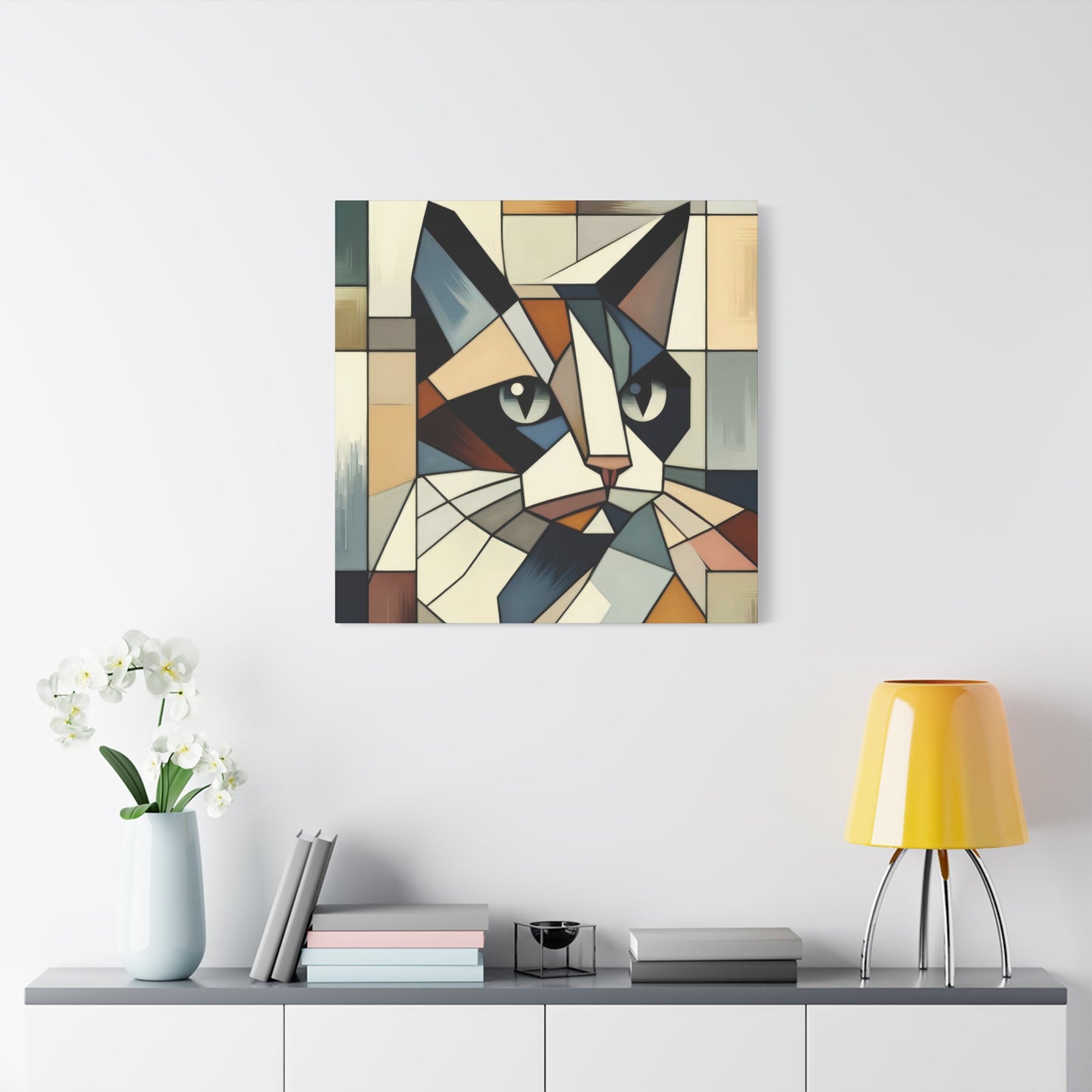 Cat Portrait Cubism Wall Art & Canvas Prints