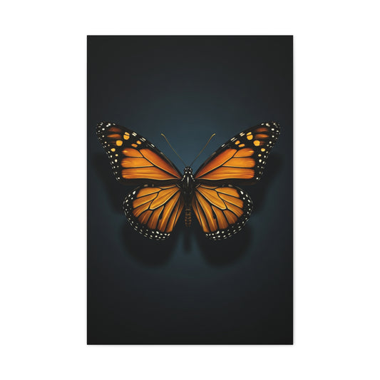 Monarch Butterfly Symmetry Portrait Wall Art & Canvas Prints