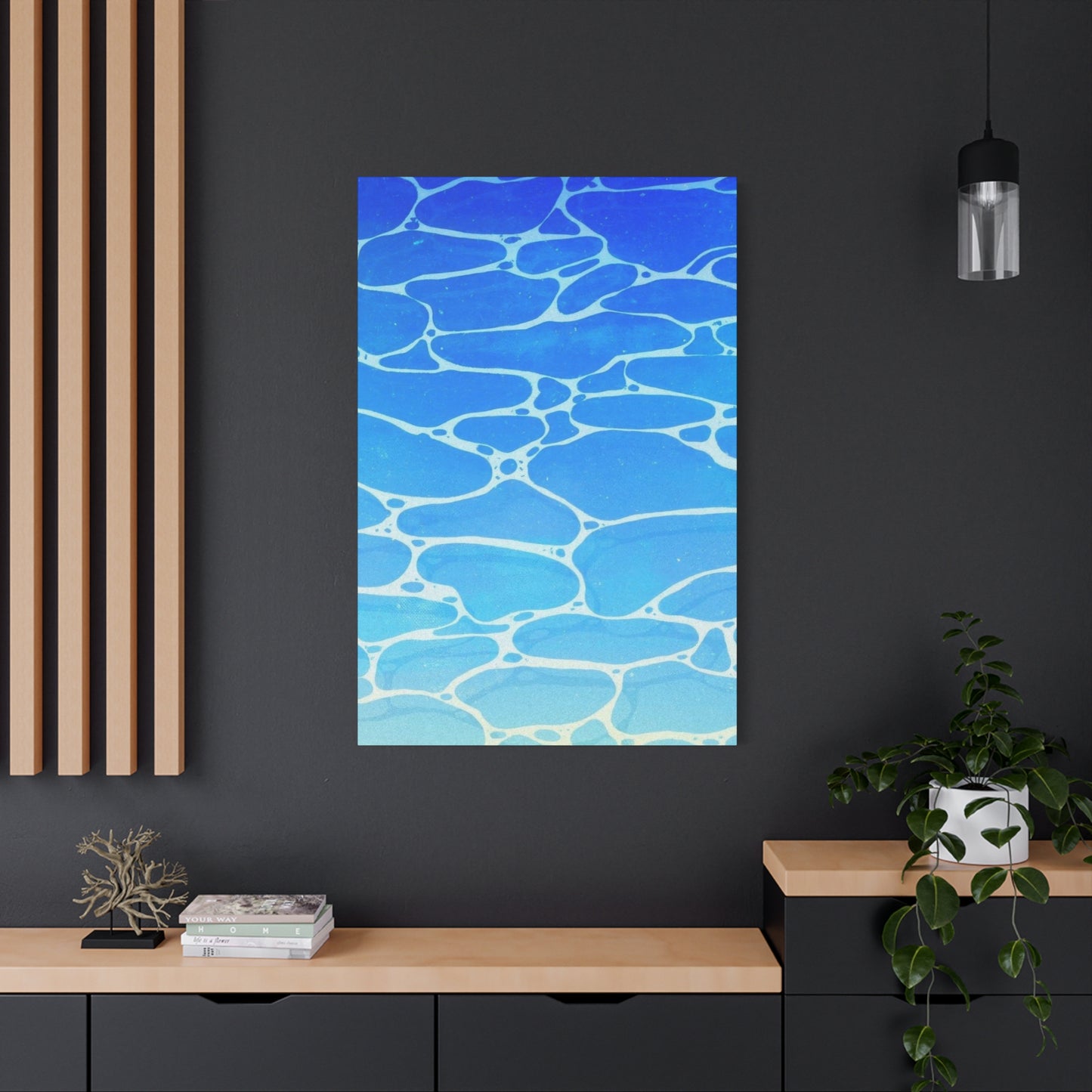 Water Surface Blue Wall Art & Canvas Prints