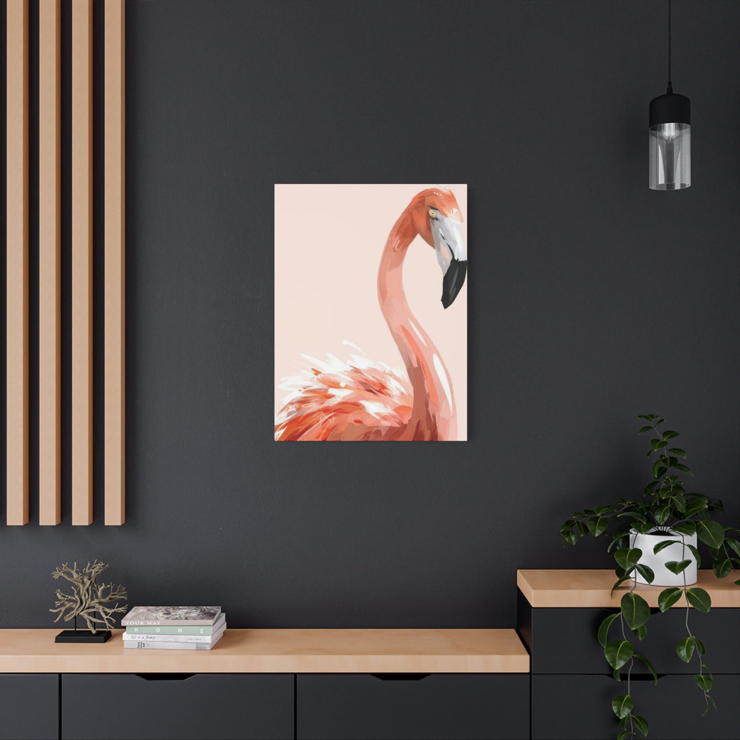 Flamingo Light Portrait Wall Art & Canvas Prints