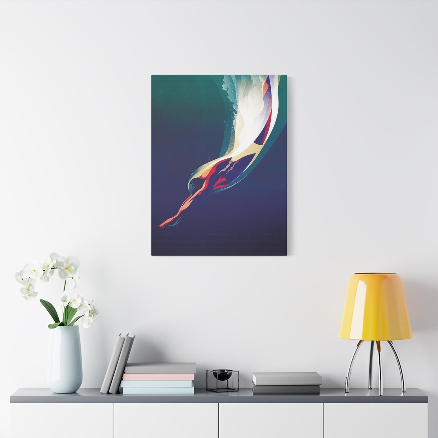 Wave Diving Poster Wall Art & Canvas Prints