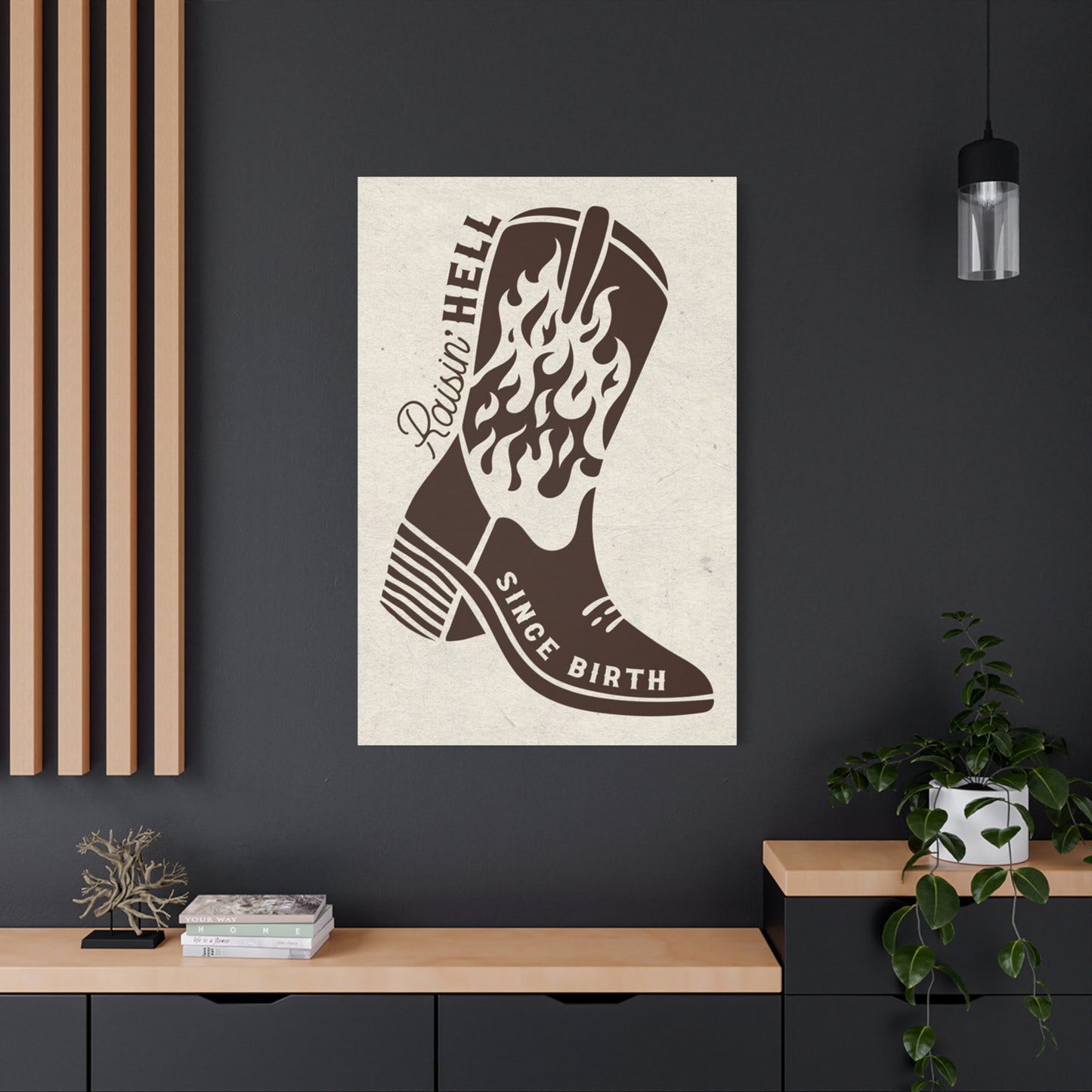 Raising Hell Since Birth Poster Wall Art & Canvas Prints