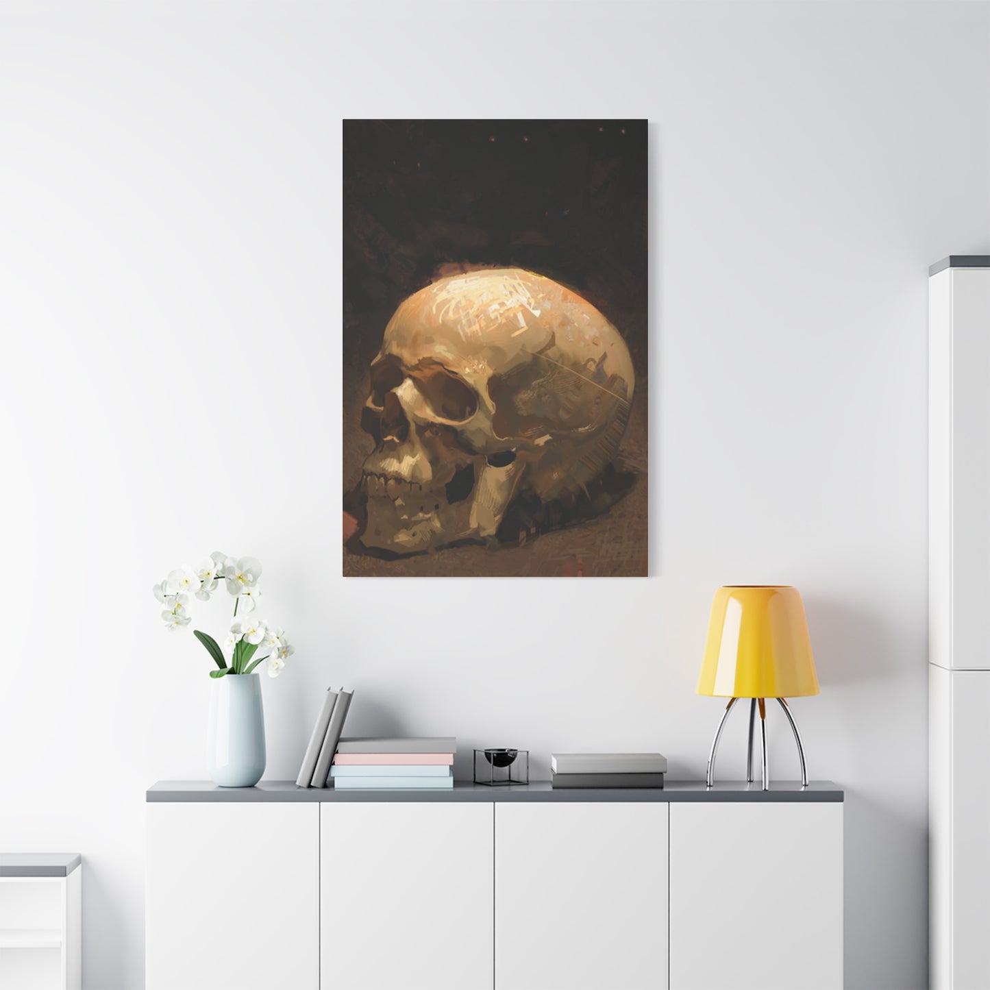 White Skull Poster Wall Art & Canvas Prints