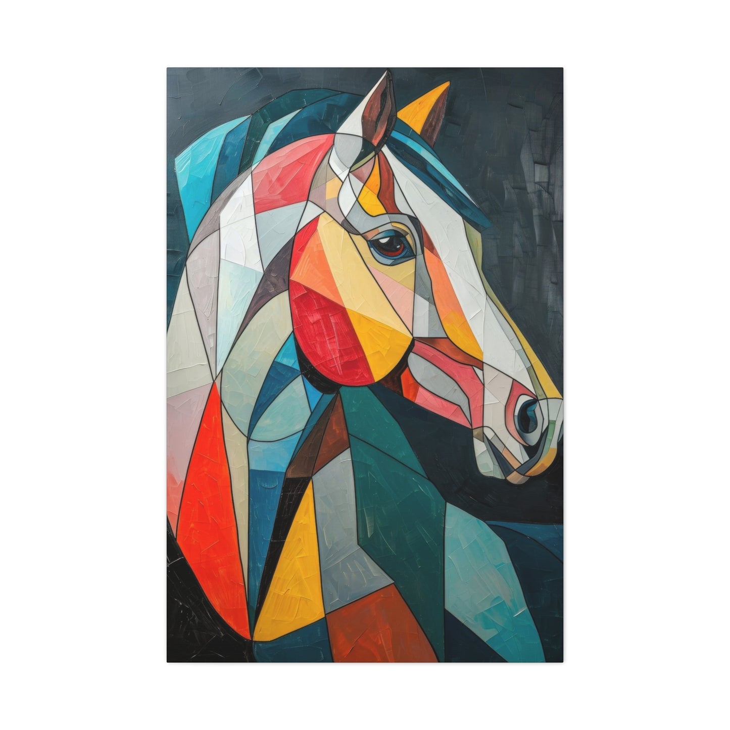 Horse Portrait Cubism Wall Art & Canvas Prints