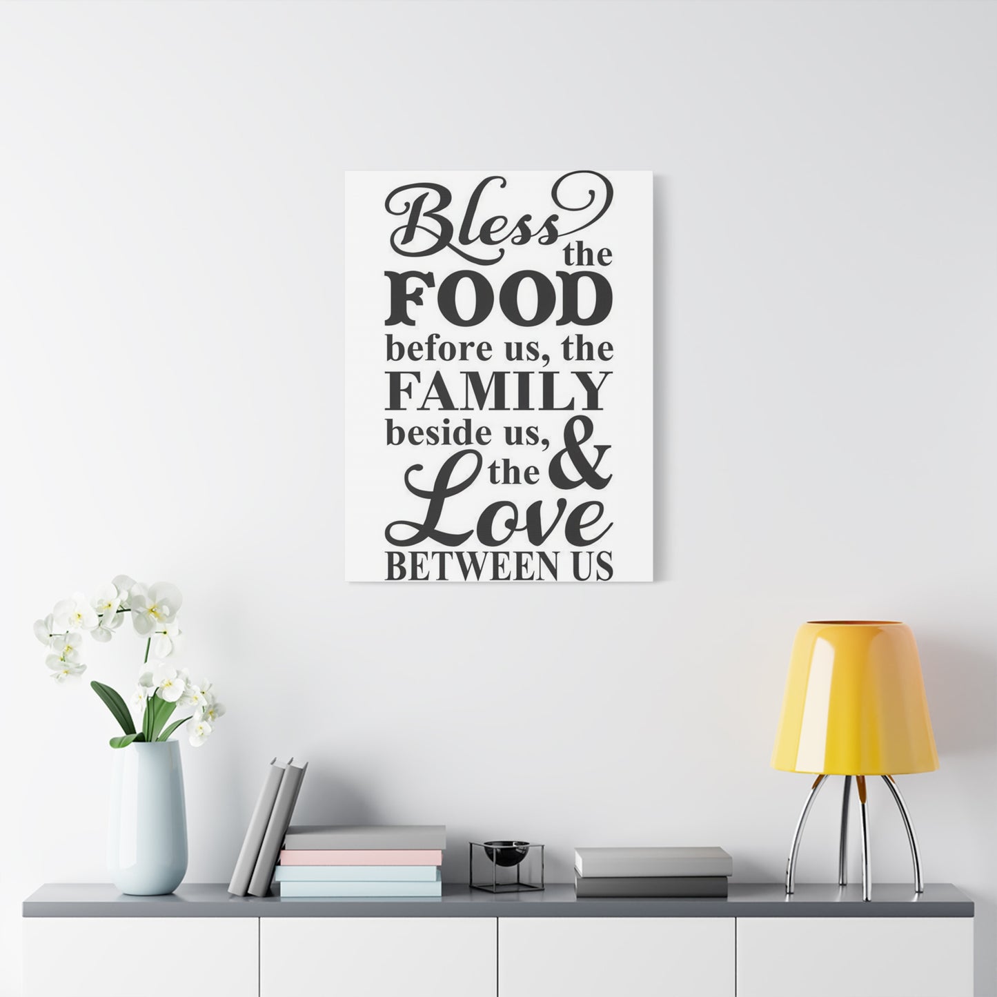Bless Food Family Love Wall Art & Canvas Prints