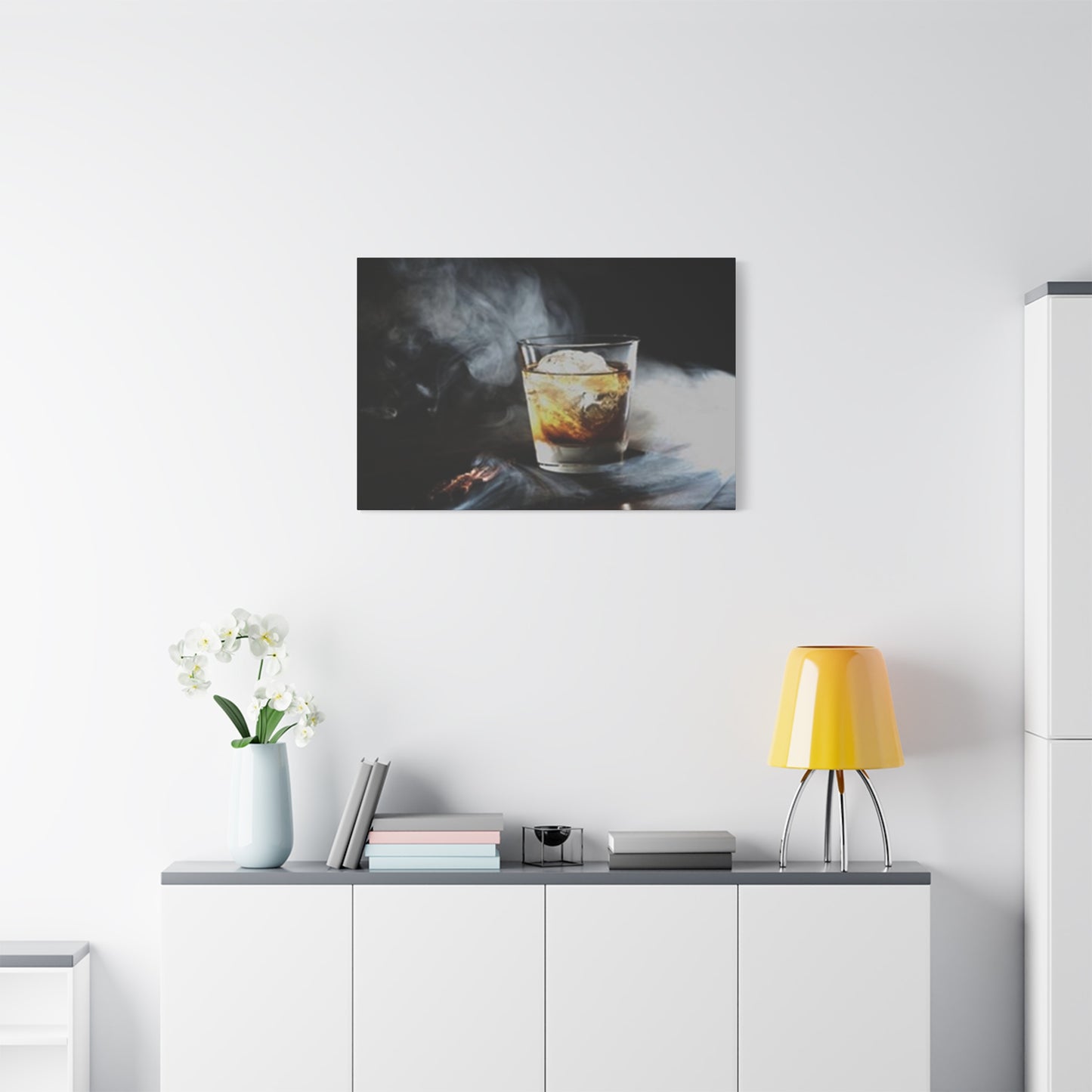Whiskey In Smoke Wall Art & Canvas Prints