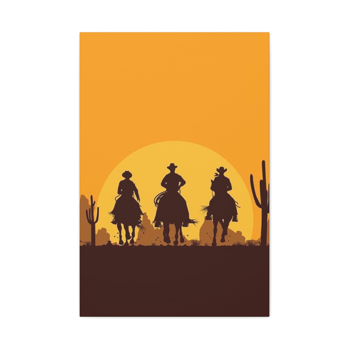 Horse Riding In Desert Wall Art & Canvas Prints