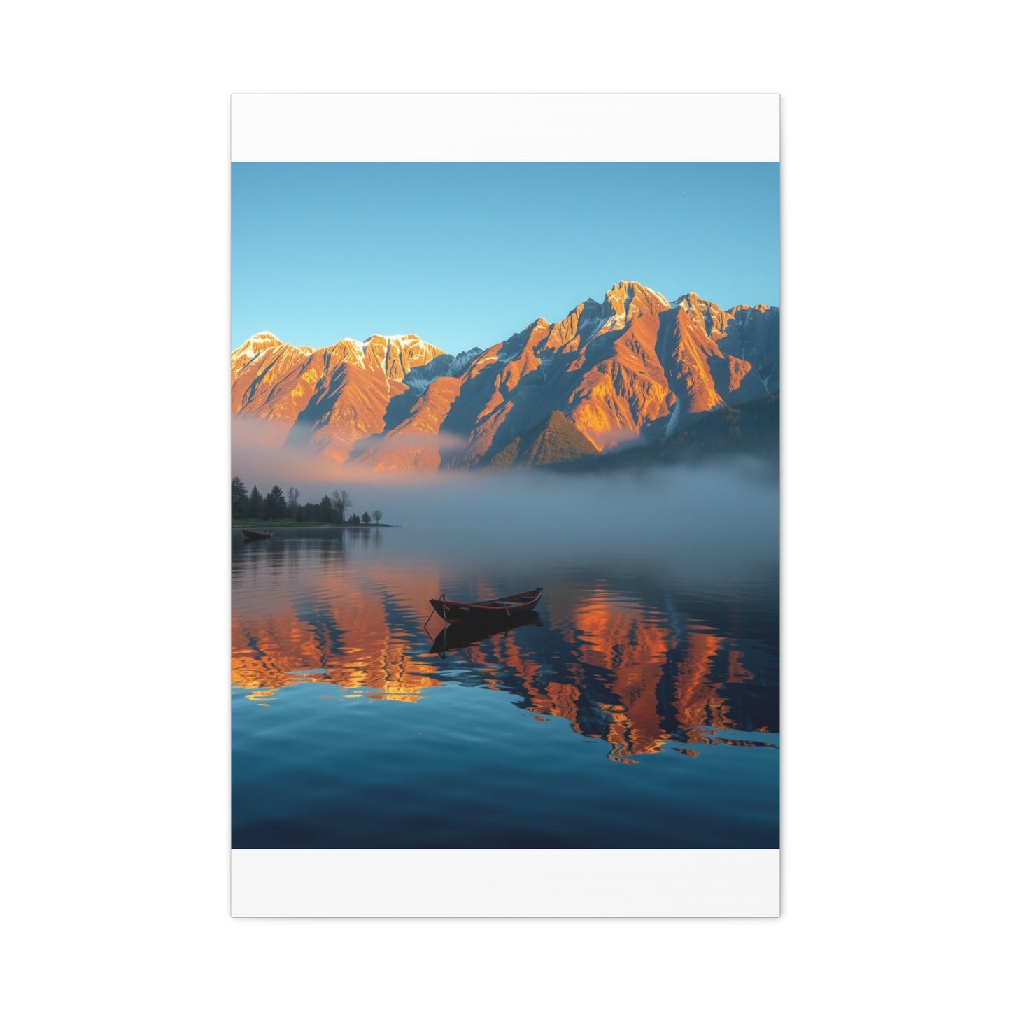 Premium Lake Canvas Print: Tranquil Waters Wall Decor