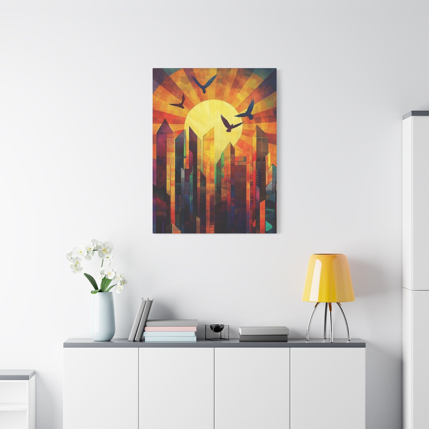 Abstract Sunrise Wall Art & Canvas Prints