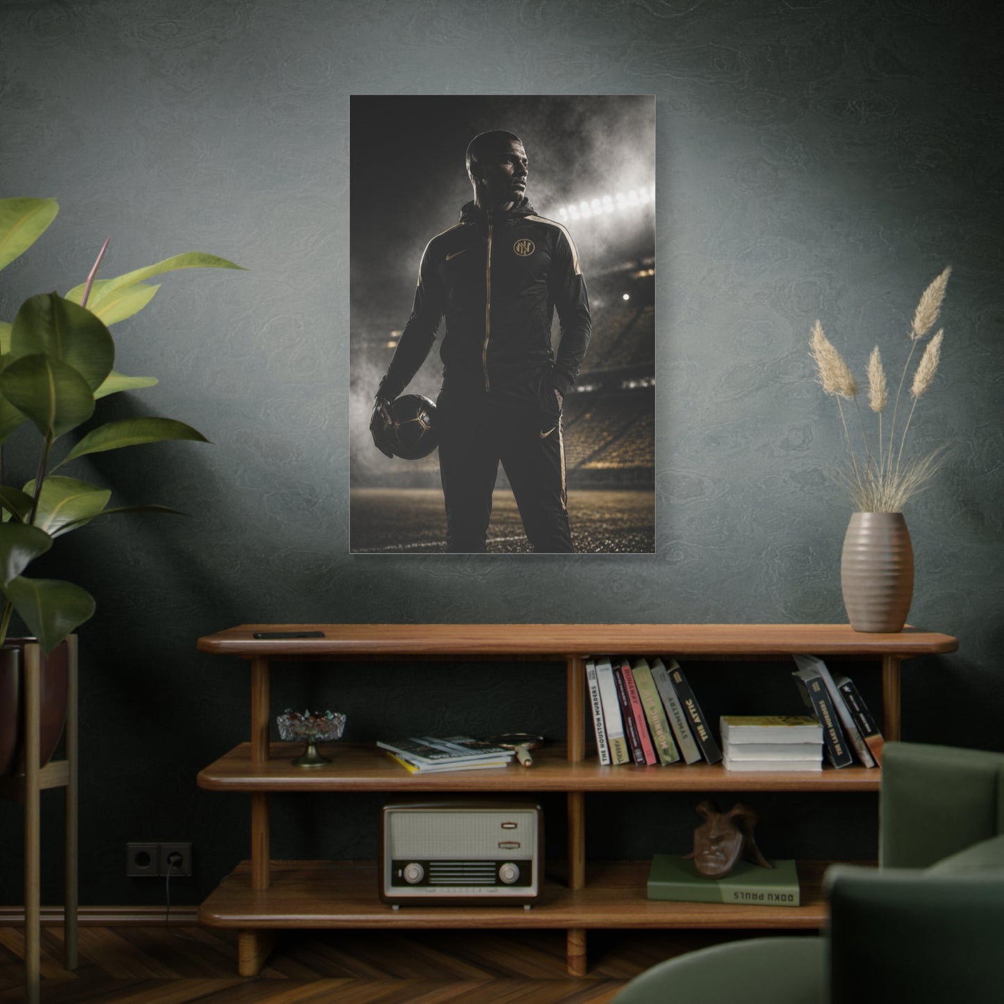 Athlete Stadium Editorial Portrait Wall Art & Canvas Print