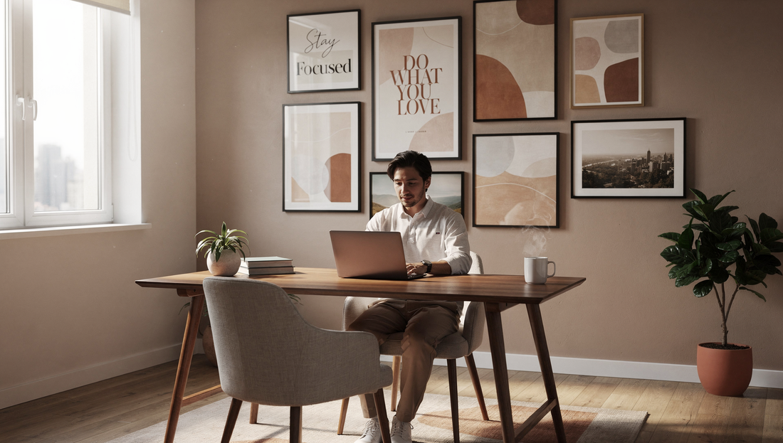 Embrace Working from Home With Wall Art That Boosts Productivity and Personal Style
