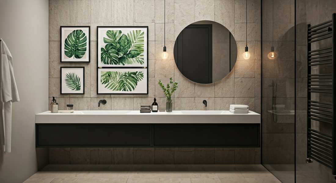 Creative Bathroom Wall Art Ideas for Modern Homes