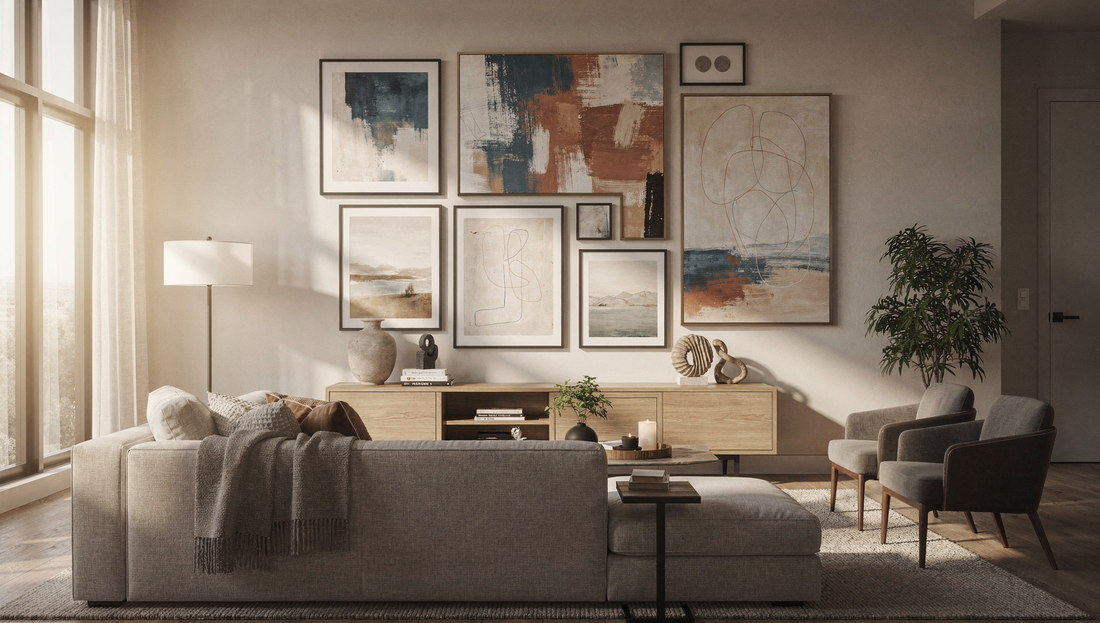 The Art of Choosing Large Wall Decor for a Balanced Living Room Look