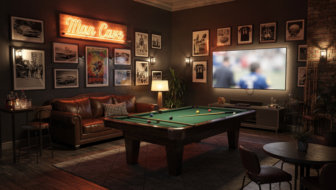 Hardcore Style Meets Comfort: Man Cave Wall Pictures and Decor Ideas That Impress