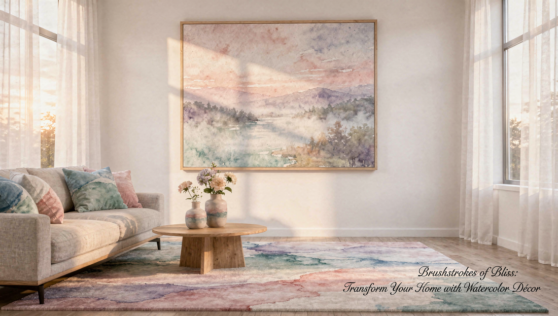 Brushstrokes of Bliss: Transform Your Home with Watercolor Décor