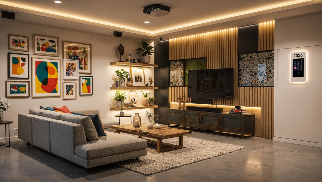 Create a Polished Look in Your Basement with Artistic Wall Styling Ideas