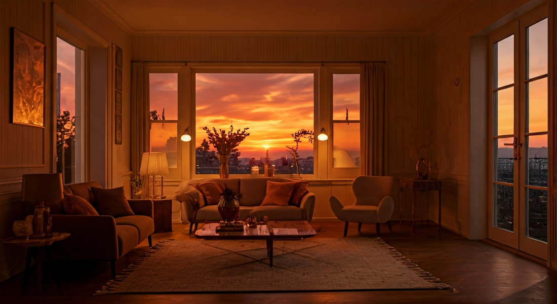 Create a Warm and Inviting Home with Sunset-Inspired Décor at Dusk