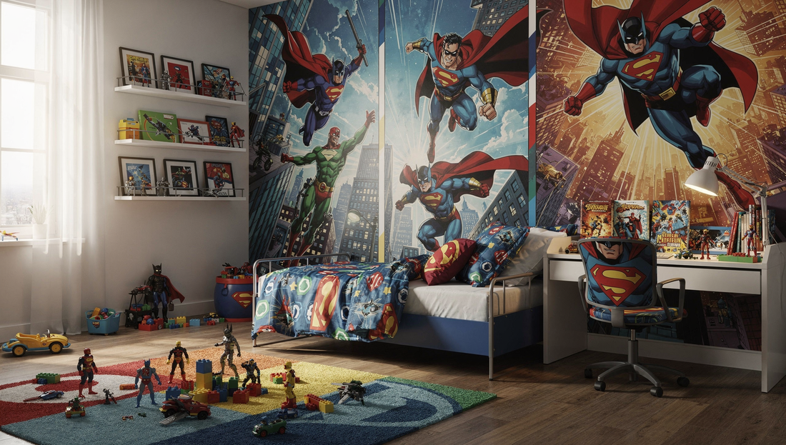 Transforming Your Child's Space with Superhero Themed Wall Art