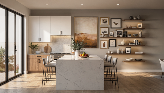 Cooking Up Style  Creative Wall Art Ideas to Warm Your Open-Concept Kitchen