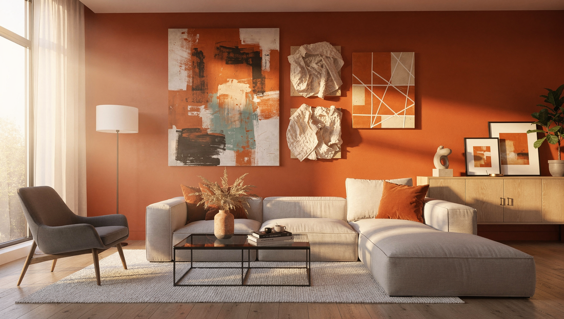 Creative Orange Wall Art Ideas for Stylish Interiors