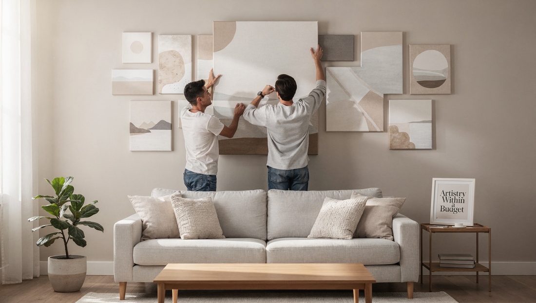Artistry Within a Budget How to Style Stunning Canvas Wall Decor on a Budget