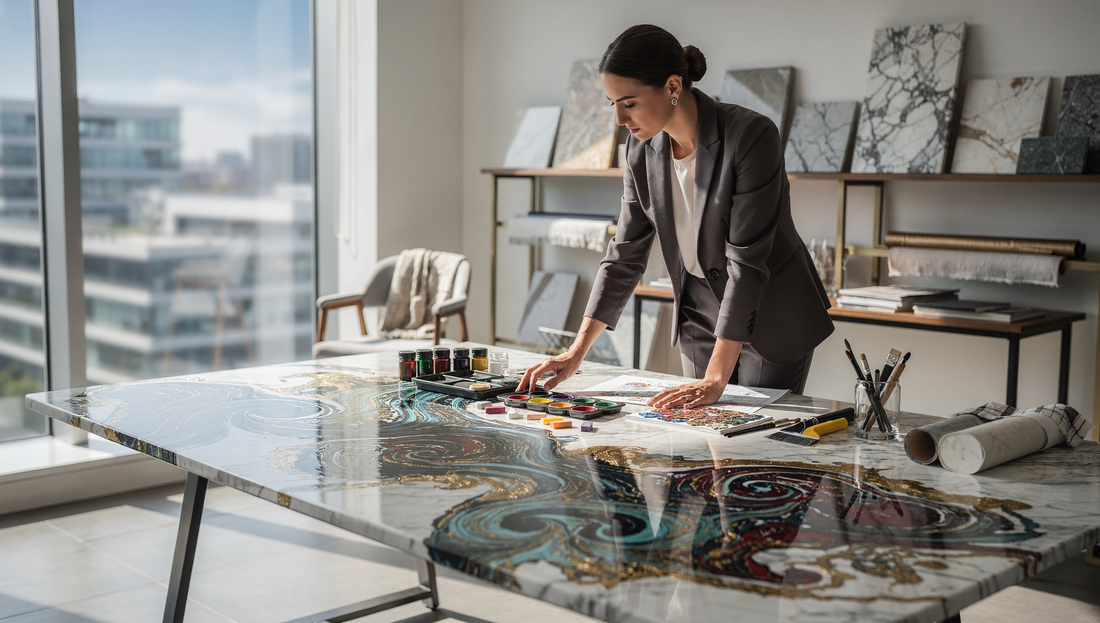 The Art of Marbling: Exploring Its Origins, Evolution, and Modern Applications in Interior Design