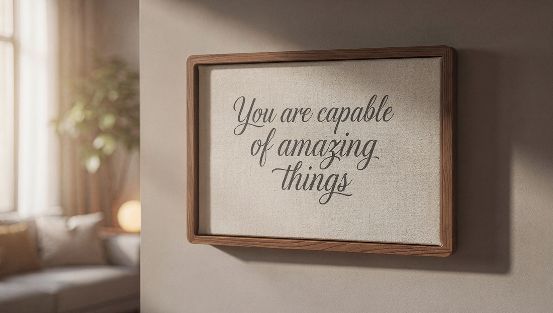 Inspirational Wall Art: Personalize with Your Favorite Words