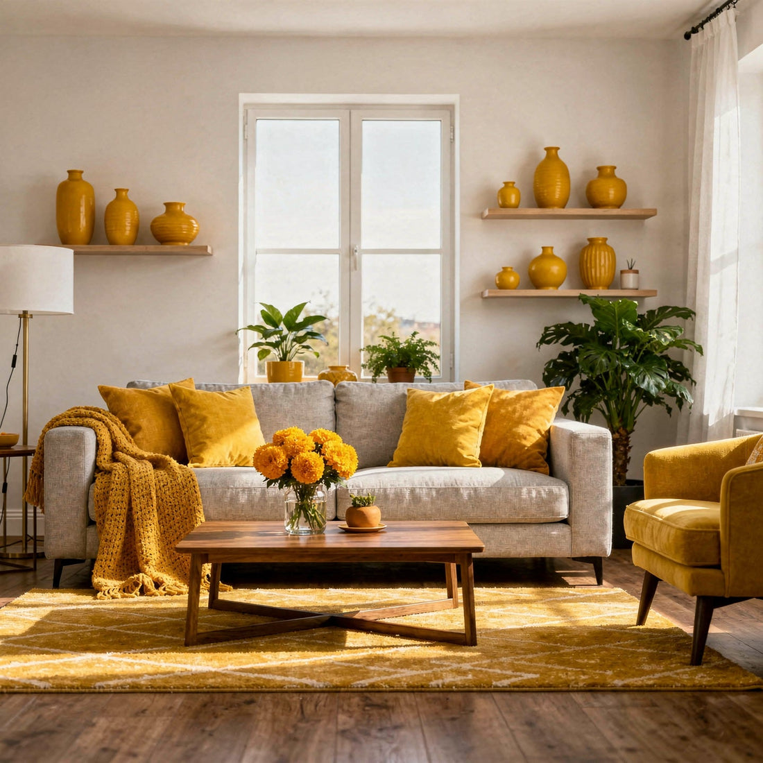 Adding Marigold Yellow for a Cheerful Home
