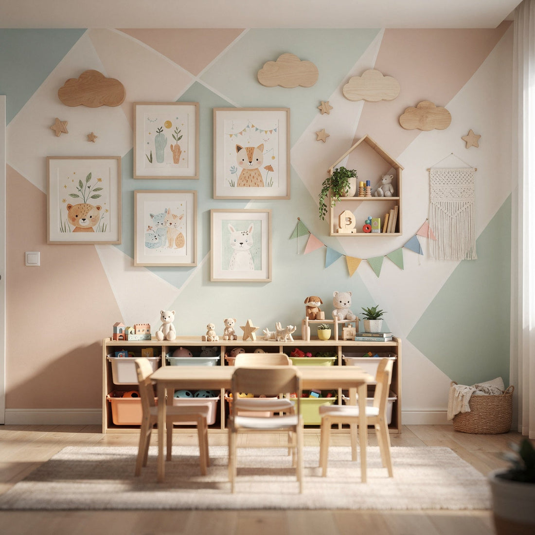 Creative Wall Decor for Kids’ Playrooms