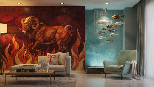Star Signs & Statement Walls How to Decorate Like a True Aries (or a Chill Pisces)