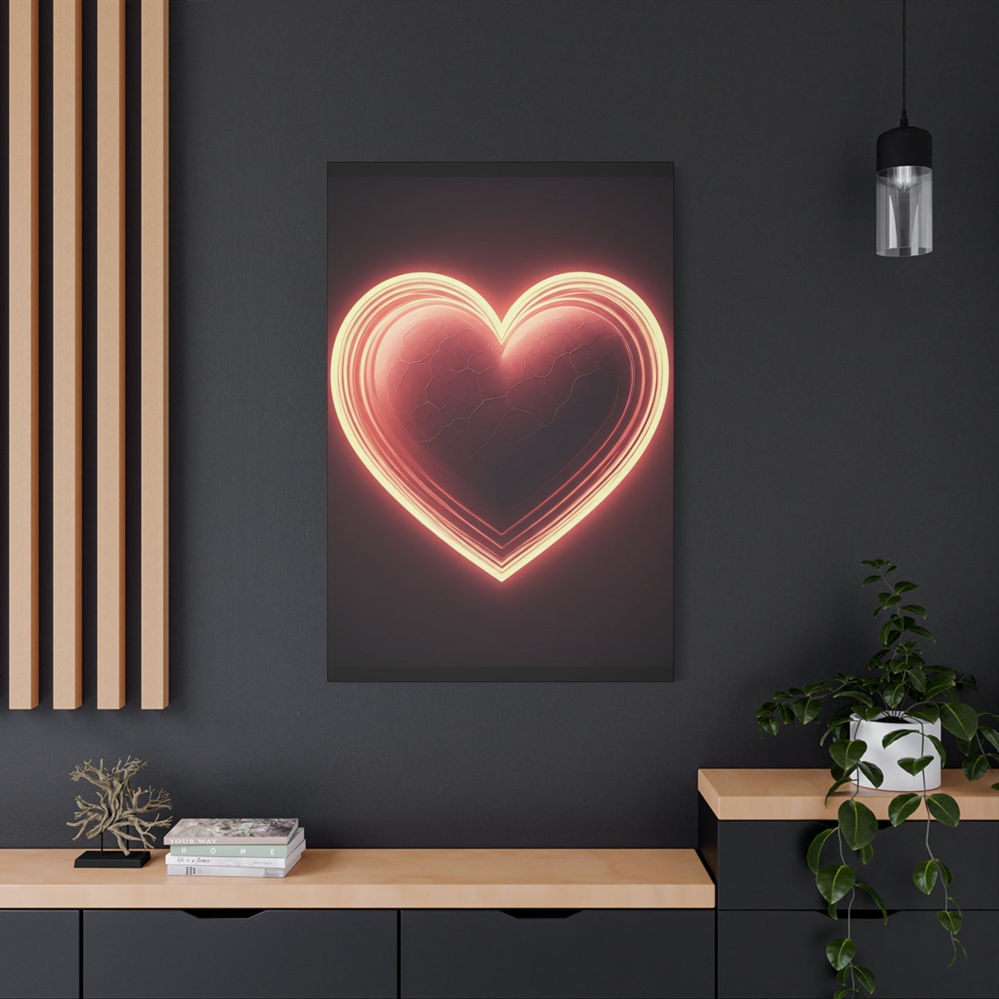 Glowing Heart Aura Wall Art & Canvas Prints