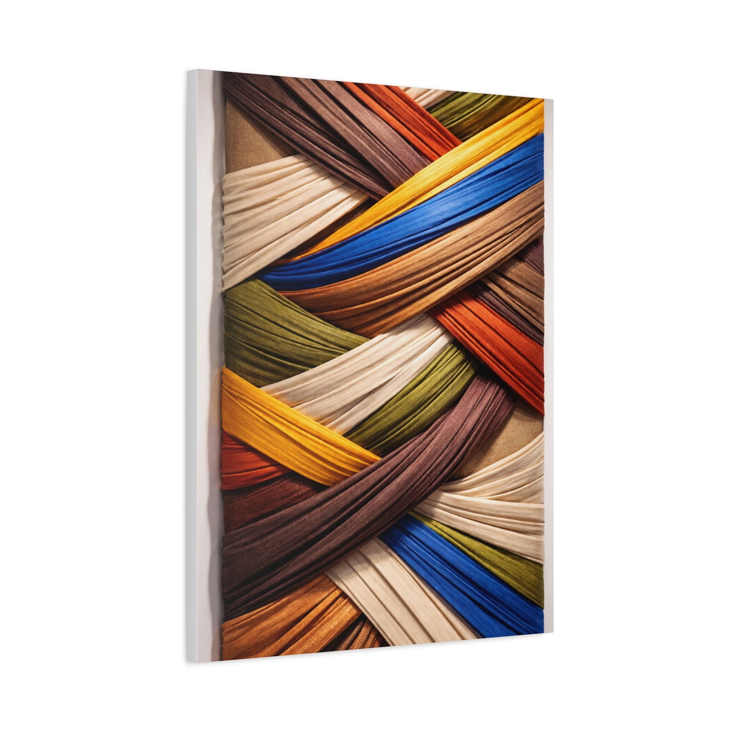 Dimensional Wrapped Fabric Bands Wall Art & Canvas Print