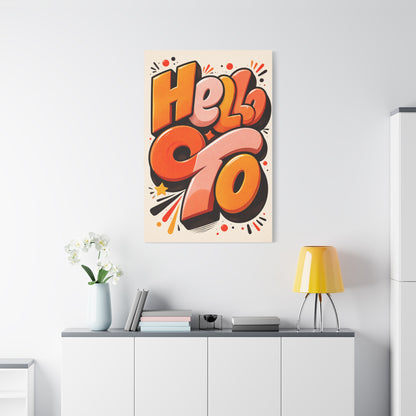 Retro Pop Typography Statement Wall Art & Canvas Print