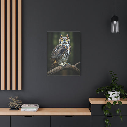 Majestic Owl Perch Wall Art & Canvas Prints