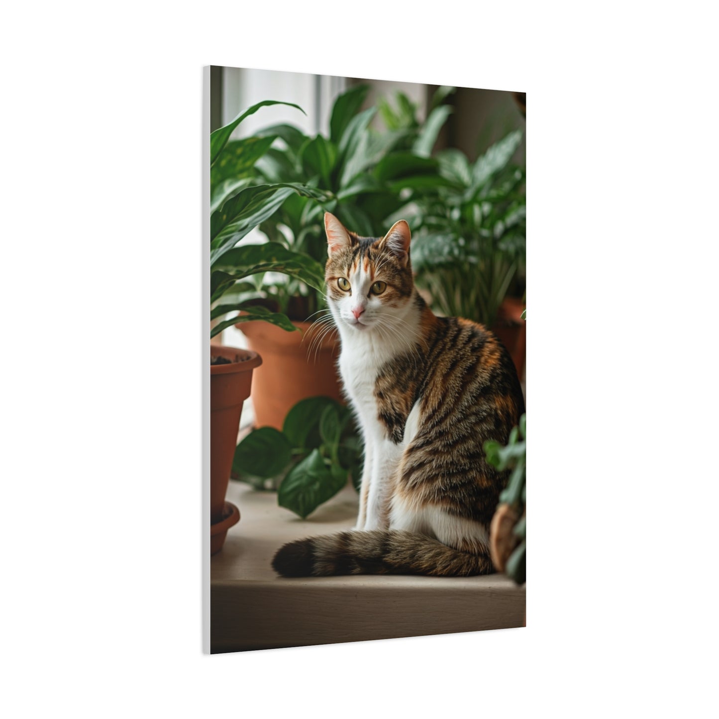 Serene Garden Cat Wall Art & Canvas Prints