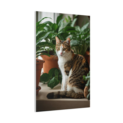 Serene Garden Cat Wall Art & Canvas Prints