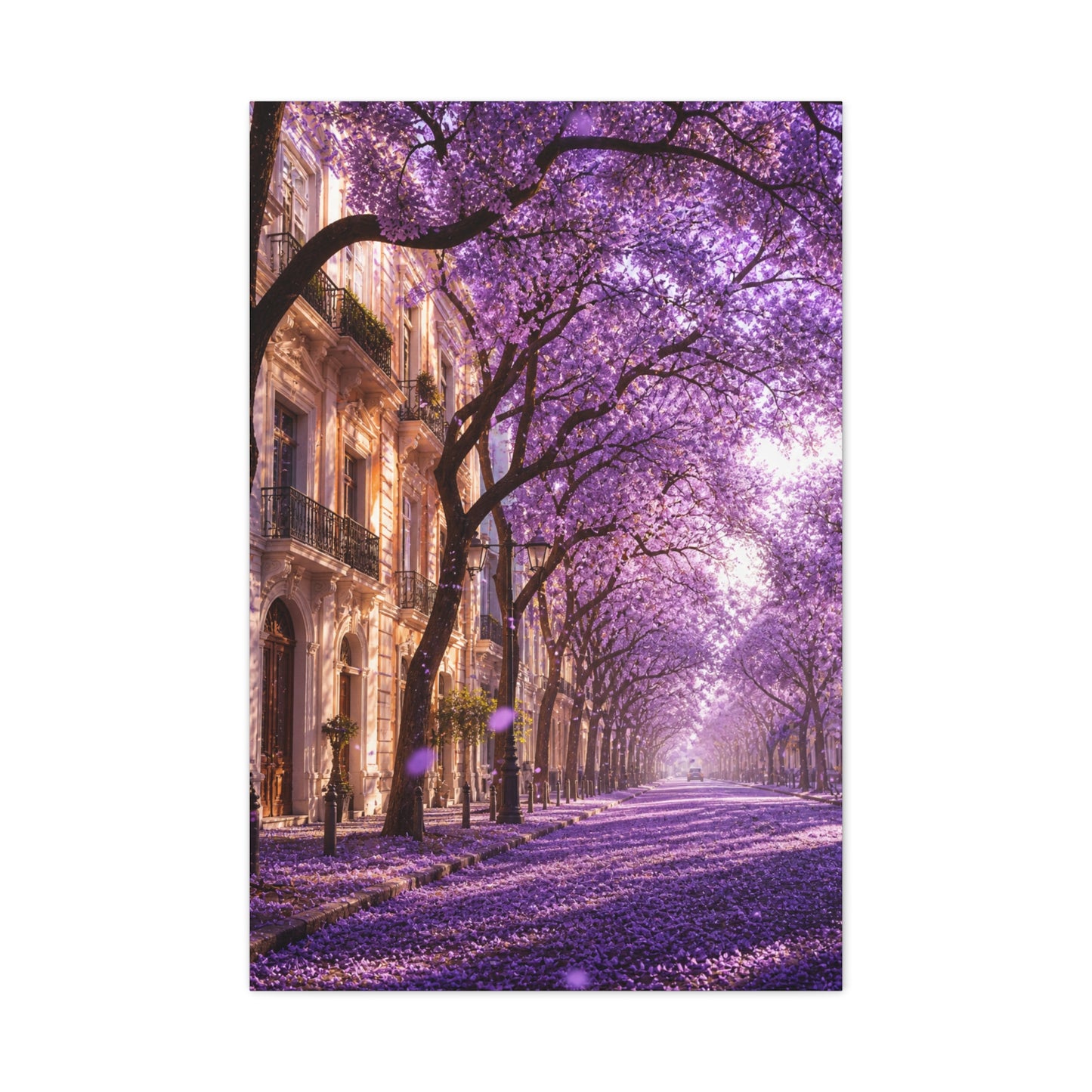 Jacaranda Blossom Boulevard Wall Art & Canvas Print