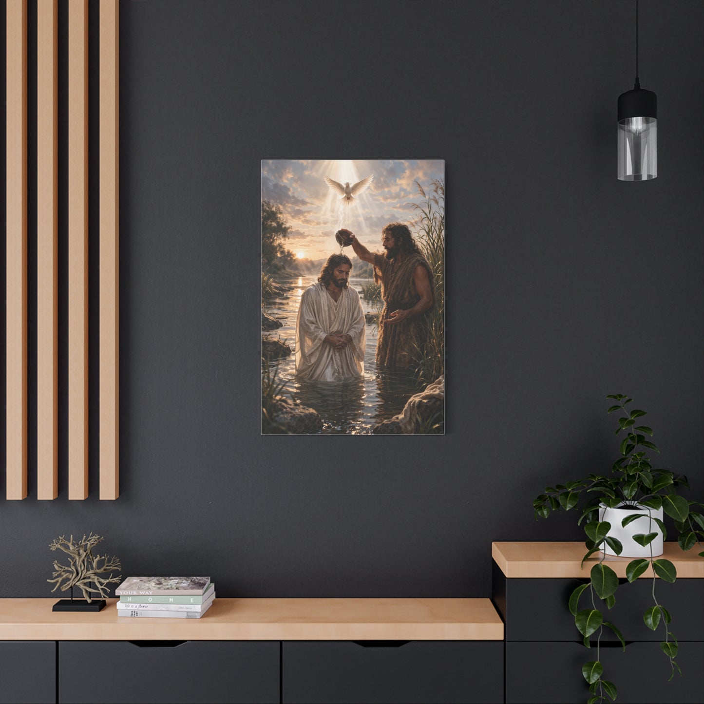 Baptism of Christ Sacred River Wall Art & Canvas Print