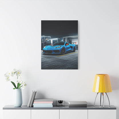 Chevrolet Corvette C8 Z06 Paddock Night Scene Wall Art & Canvas Prints
