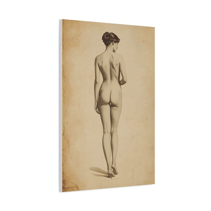 Classical Back Study Figure Wall Art & Canvas Print