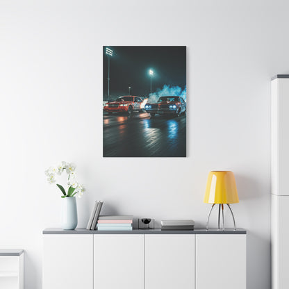 Mercury Marauder vs Pontiac Catalina Super Duty Night Launch Wall Art & Canvas Prints