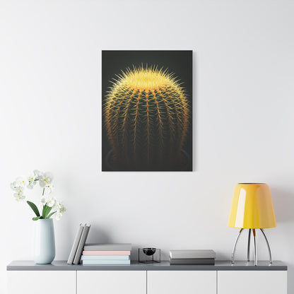 Golden Crown Cactus Portrait Wall Art & Canvas Prints
