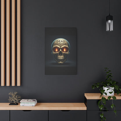 Dead Inside Inferno Skull Wall Art & Canvas Print